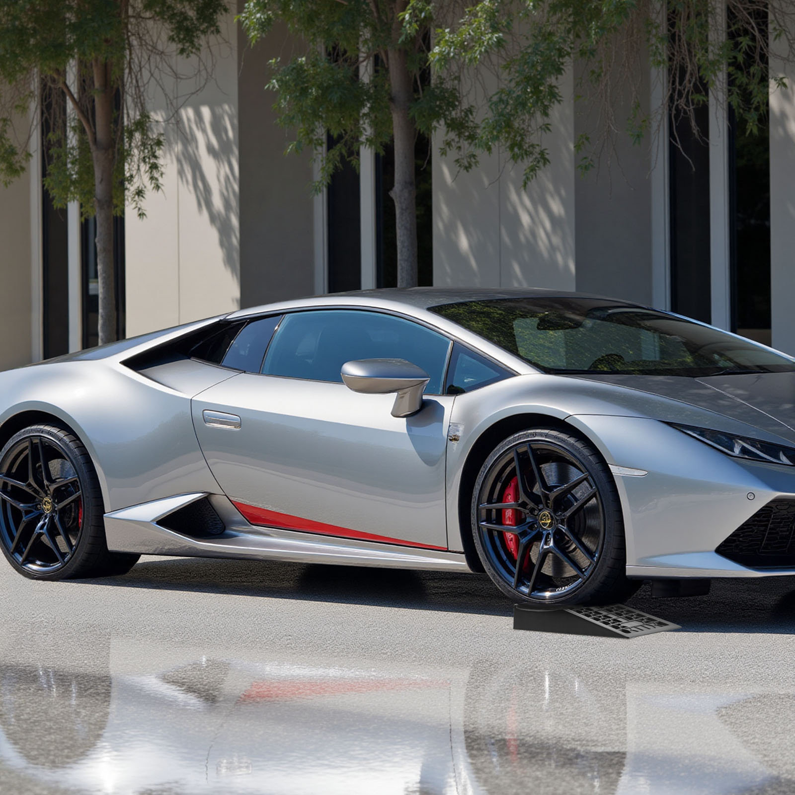 VEVOR Car Ramps, 20000 lbs GVW Capacity, 2.6 in Lift Height, Portable ...