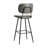 Upholstered Counter Stool with Metal Frame