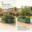 Treillis gain de place, potager surélevé en acier 120 x 60 cm, jardin moderne