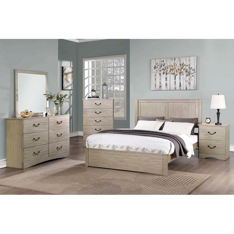 Tête de lit à deux panneaux pour grand lit 1pc, Grand lit
