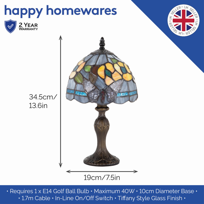 34.5cm Bronze Standard Table Lamp