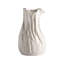 Vase décoratif en céramique blanche, joli petit vase à fleurs blanches pour la décoration intérieure, vases décoratifs en céramique de style bohème d'inspiration nordique moderne