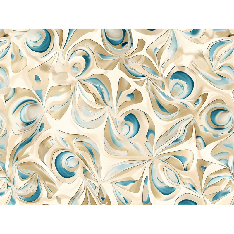 Rideau de douche Swirled Petals, H 73 po x l 70 po