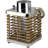 Rustic Chic Rectangular Rattan Candle Holder Lantern with Jute Handle-18523516