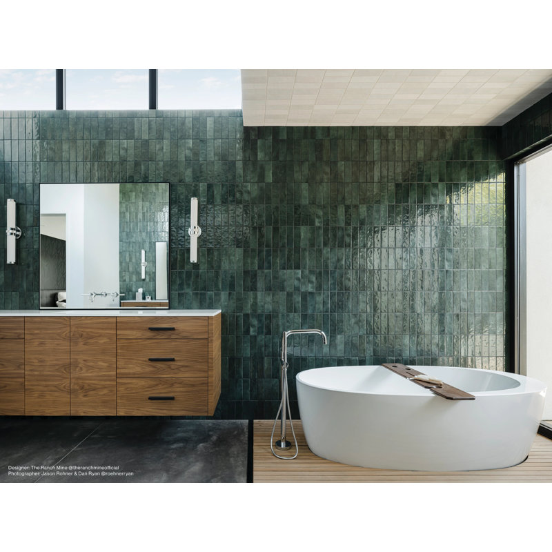 Cloe Ceramic Tile, Green