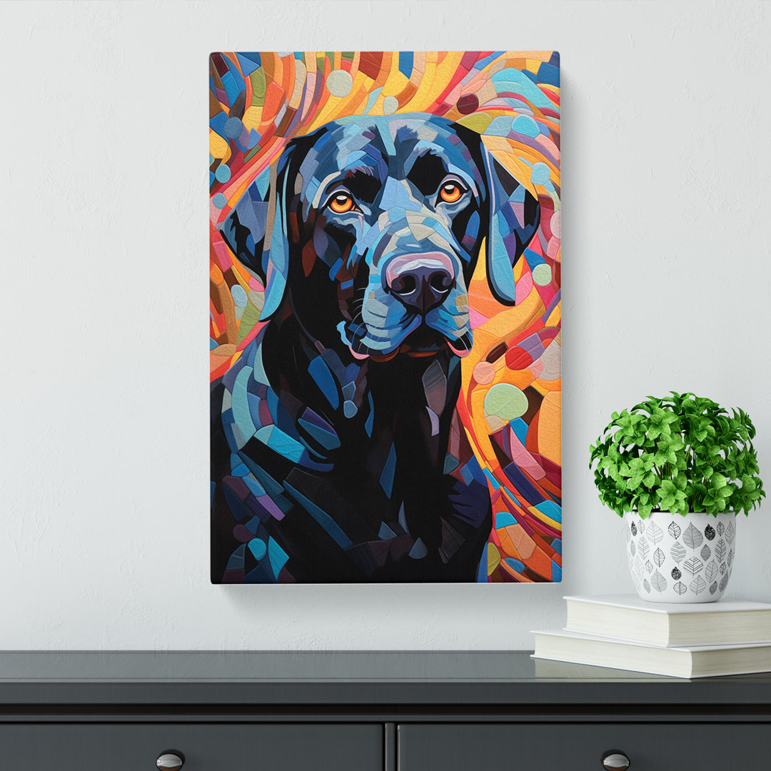 Labrador Retriever Orphism Art - Wrapped Canvas