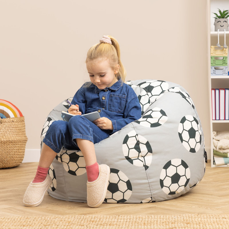 Kids Football Print Classic Bean Bag, Multicolour