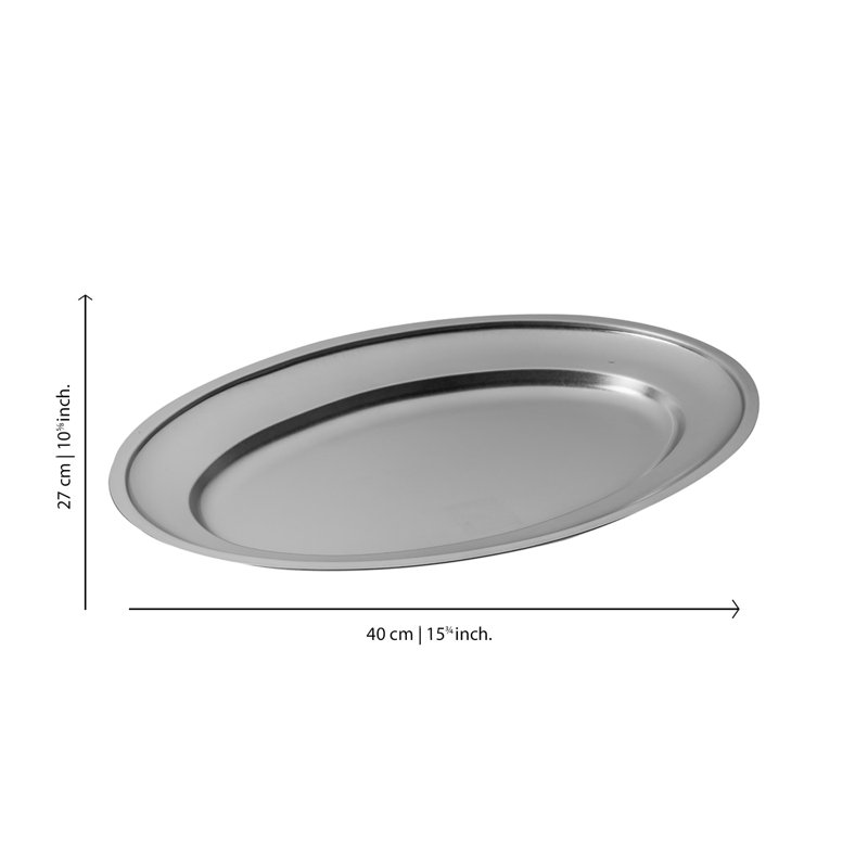 MEPRA ORIGINAL VINTAGE Stainless Steel Tray, 10.63" W x 15.74" L