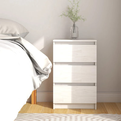 Gathard 40cm W Solid Wood Bedside Table