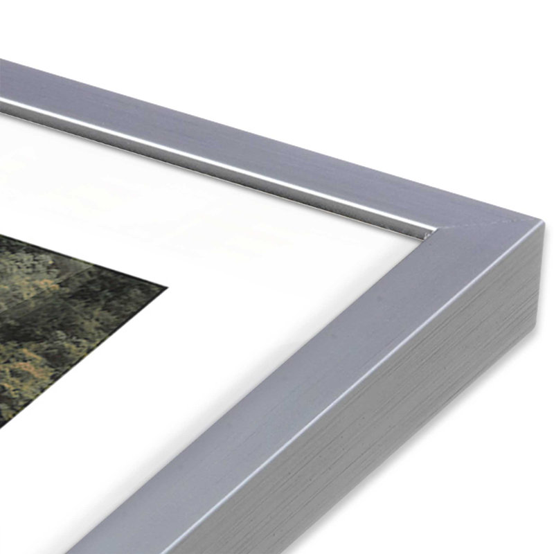 «Lakeside Mansion», dans un cadre,, H 17,25 po x l 21,25 po x P 1,25 po, Cadre en chrome poli