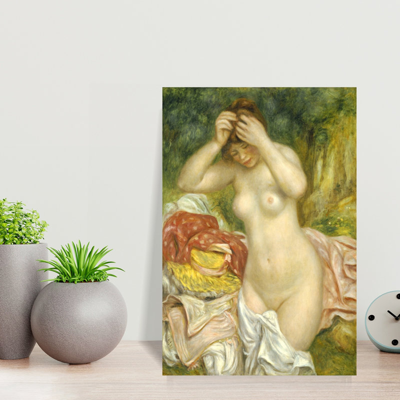 «Bather Arranging Her Hair», reproduction d'art murale moderne classique, H 18 po x l 12 po