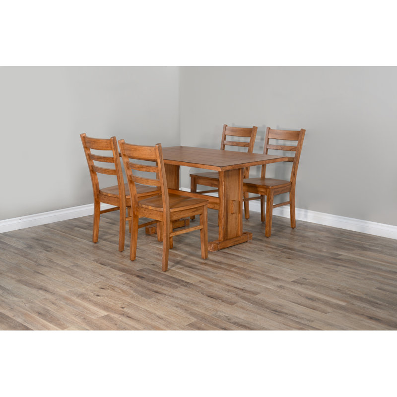 Deniela 4 - Person Trestle Dining Set