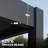 Grand Tuscan 12'x14' Aluminum Pergola with Adjustable Louvered Roof-98497917