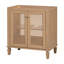 Meuble-lavabo de 30 po sans lavabo, meuble-lavabo autoportant avec tiroir caché, armoire de rangement pour la salle de bain, armoire de salle de bain à cadre en bois massif
