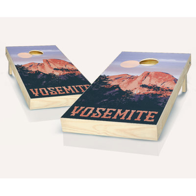 2' x 4' Yosemite National Park Solid Wood Cornhole Set with Bags