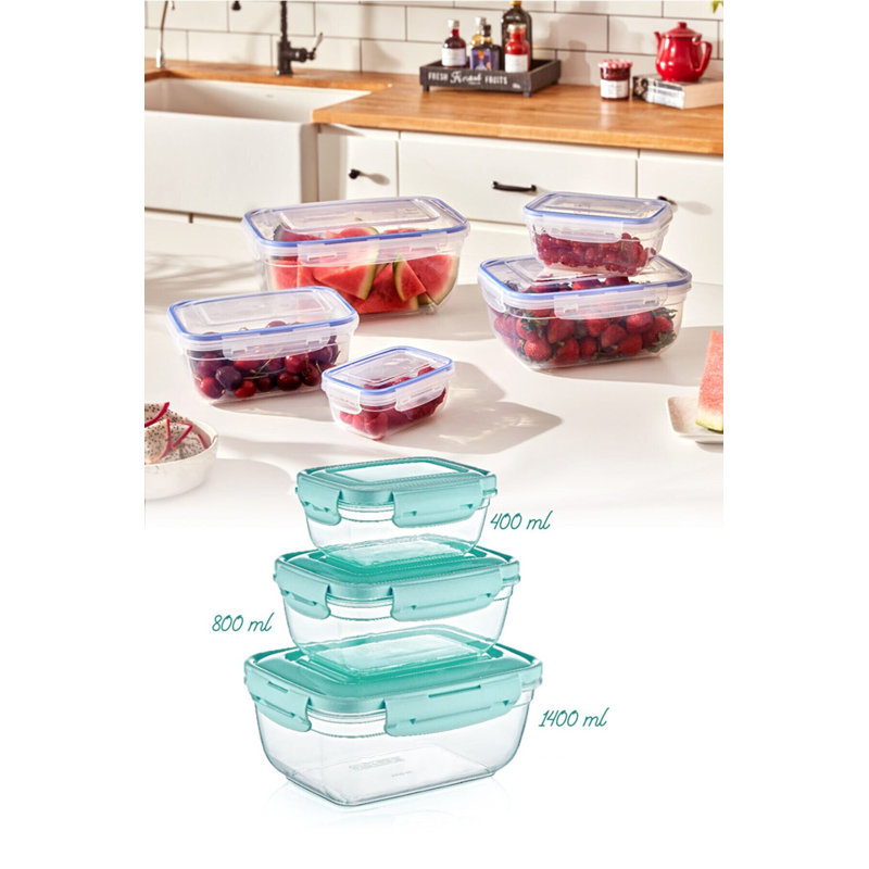 Ensemble de 3 contenants alimentaires Sky, Menthe