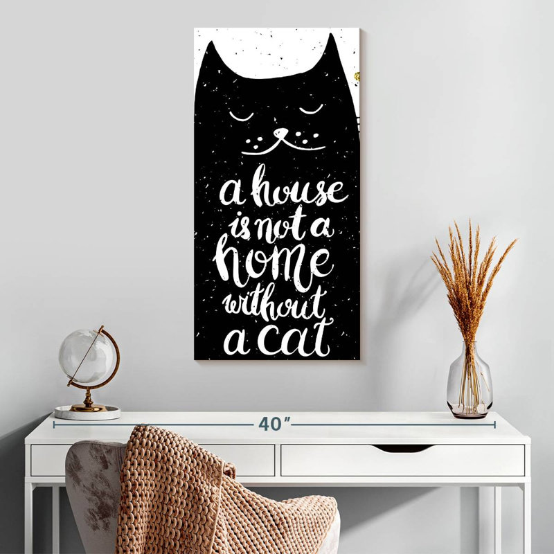 Cat Lovers Typography, 30" H x 15" W