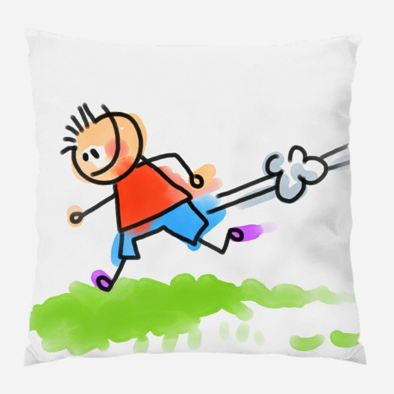 Reversible Throw Pillow, Microsuede, Indoor