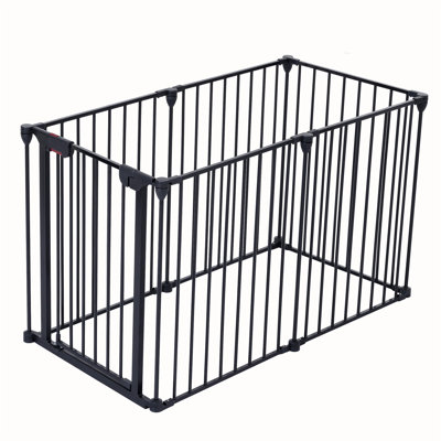 Barrière de sécurité réglable 150 po 6 panneaux de jeu en métal