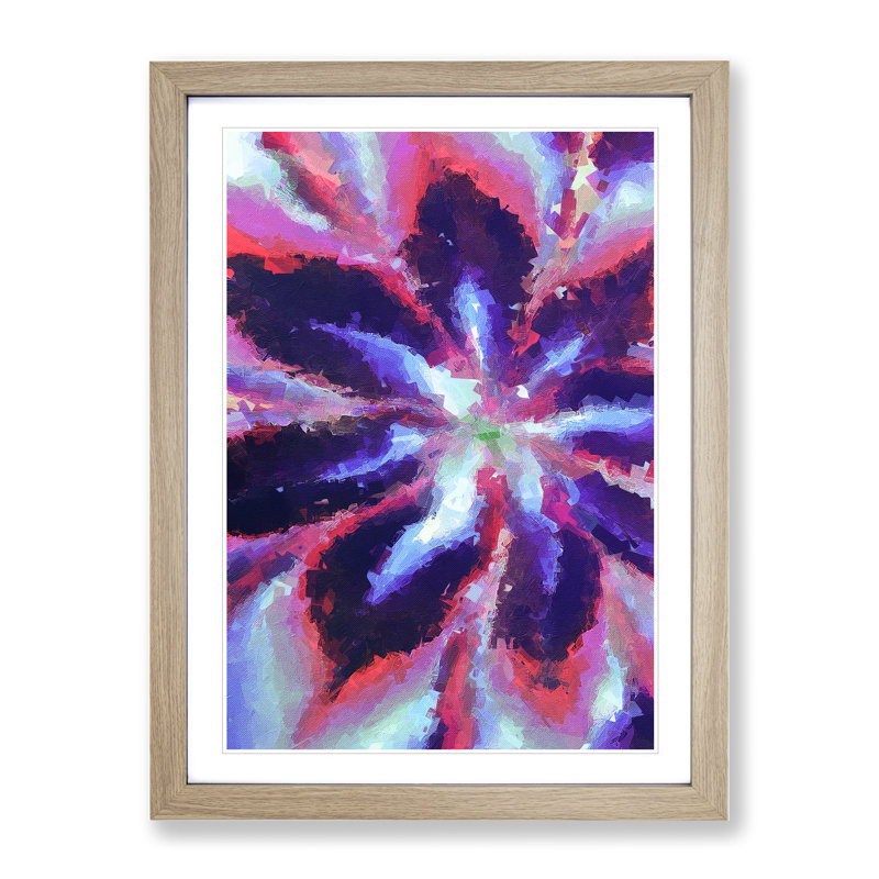 Limitless Abstract - Framed Print, 34cm H x 25cm W x 2cm D, Oak