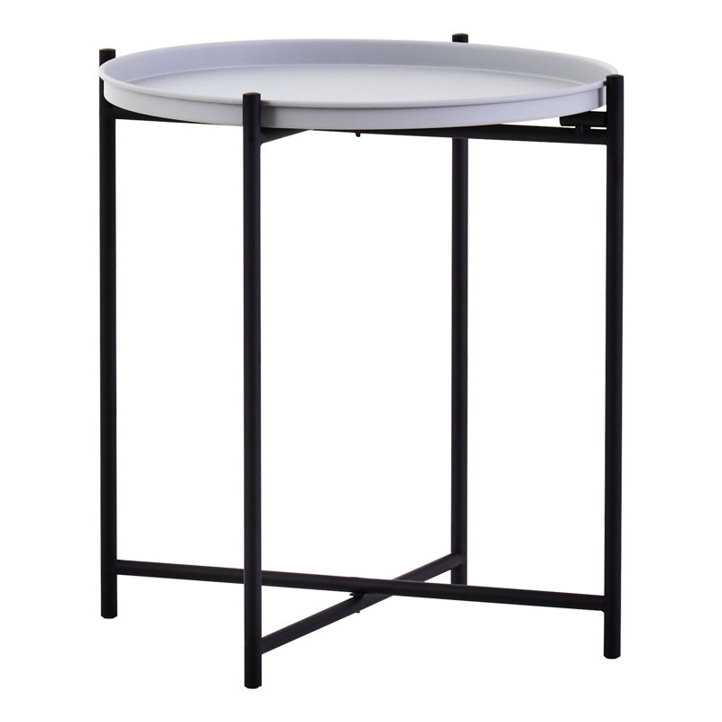 Alexica End Table, Black, Grey