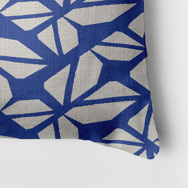 Housse et insert de coussin extérieur d'extérieur, Bleu