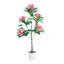 Arbre de fleur de frangipanier artificiel en soie et en plastique de haute qualité de 4 pi en soie et en plastique-645180172