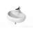CastelloUSA Rosaria 17.5" Porcelain Oval Wall Mount Bathroom Sink with Overflow-90721079