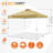 Pop Up Canopies 10 Ft. W x 10 FT. D Metal Party Tent Canopy-65478064