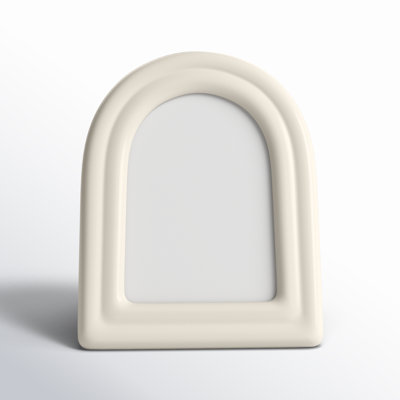 Leandro White Ceramic Matte Picture Frame
