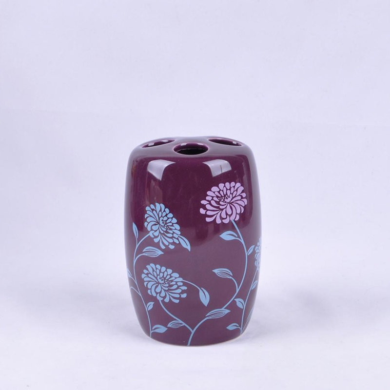 Ensemble d'accessoires de salle de bain violet