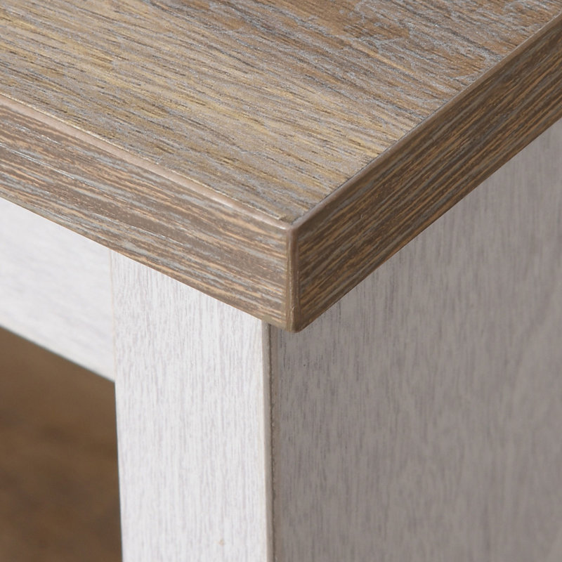  Table basse Farmhouse, Naturel, Gris