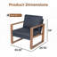 Fauteuil de patio en aluminium avec coussins Arunas, ensemble de 2-1708669552