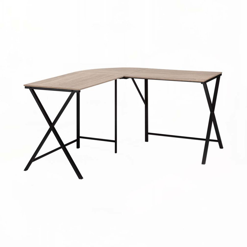 Bureau d'ordinateur en L Home Office, Taupe
