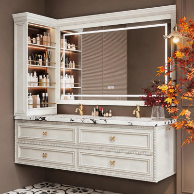 Armoire de salle de bain rétro
