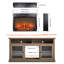 Foyer électrique encastrable 18 po - Chaufferette ultra mince avec bûche et flamme réaliste, protection contre la surchauffe, 1400 W, 400 pieds carrés Chaufferette piégée mince de 18 po FW, 1400 W / 5000, alimentation en chaleur