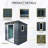 6Ft X 5Ft Outdoor Metal Storage Shed With Window And Transparent Plate For Garden, Lawn-121499266
