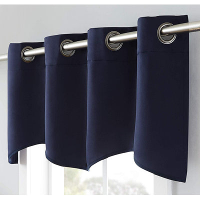 Scalloped Valance Scarf With 8 Grommets. Kitchen Valances Come in 5 Colors