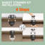 Évier de poste de travail à tablier frontal en argile réfractaire 31 po x l 18 po pour cuisine, évier de ferme blanc à simple cuve, 4 accessoires personnalisés inclus