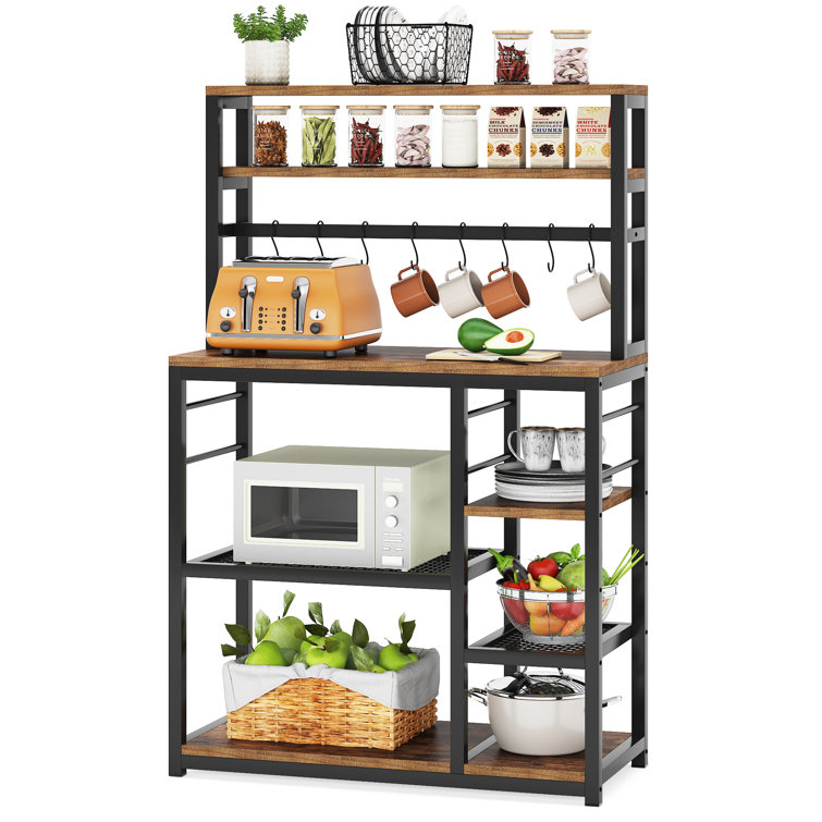 Rashel 43.5 Standard Baker's Rack with Microwave Compatibility 17 Stories