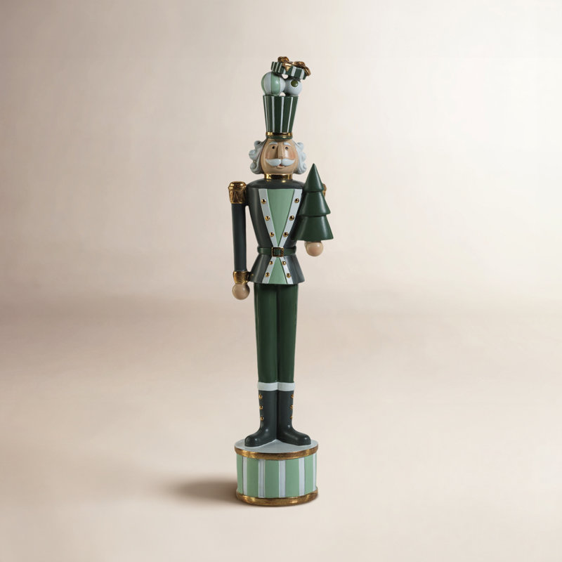 Halleran Christmas Nutcracker, 17.5" H x 3.5" W x 3.5" D