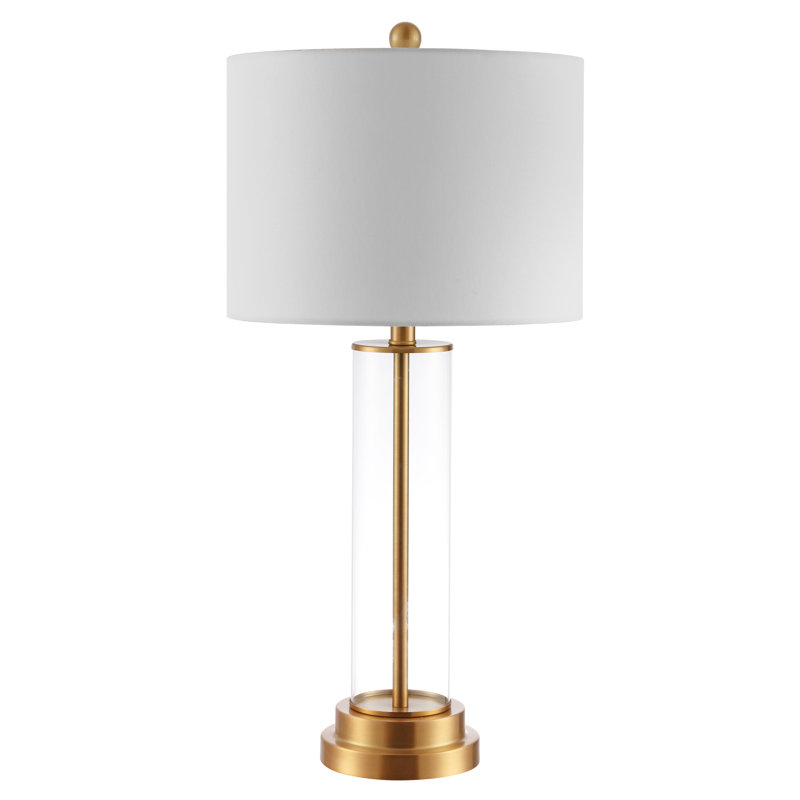 Lampe de table standard 29,25 po, Or / transparent