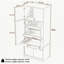 Armoire de rangement haute autoportante de 71 pouces de hauteur avec portes et tablettes, tablettes réglables, bois de catégorie E1, noyer pour garde-manger, armoires de garde-manger pour rangement, armoire
