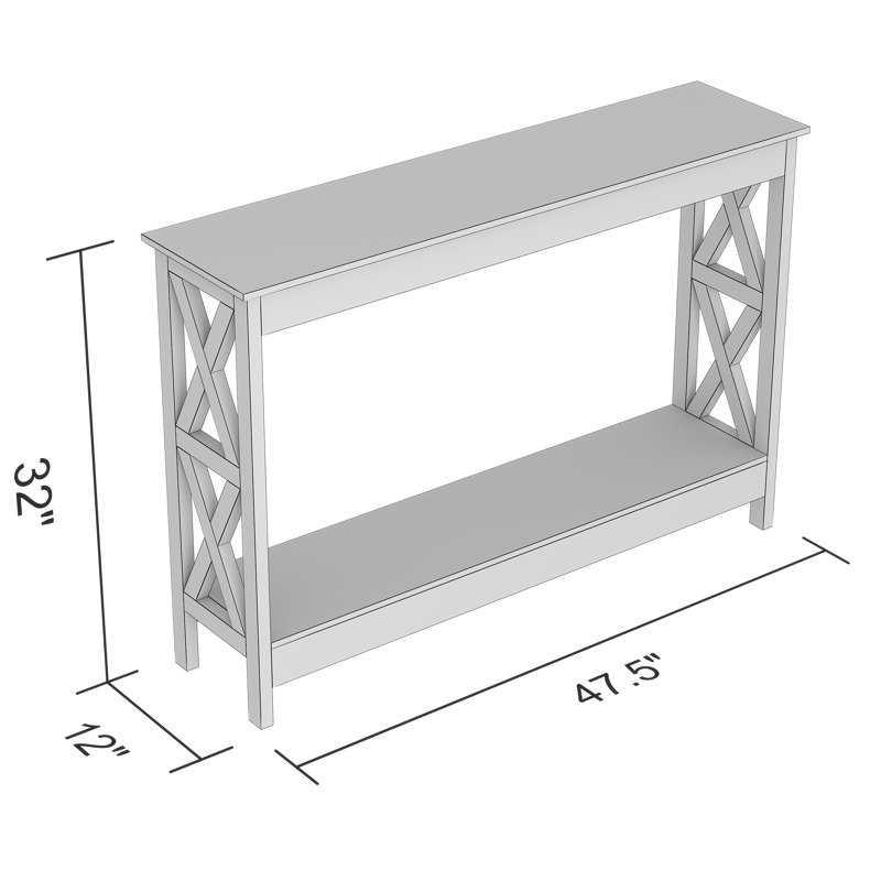 Console contemporaine contemporaine, Blanc