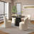 Mishele Round Dining Table in Black