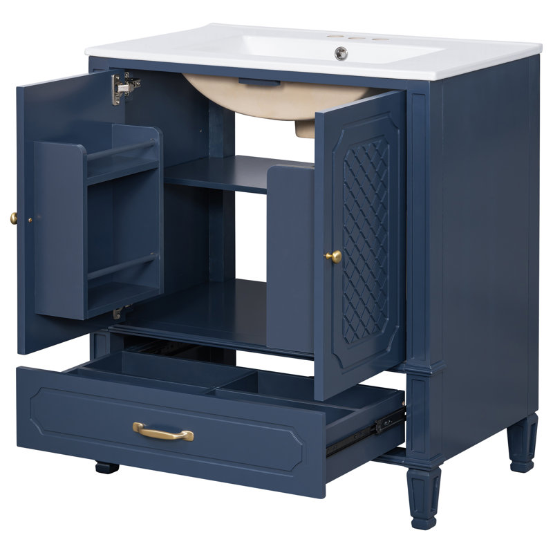 Meuble-lavabo de salle de bain avec lavabo