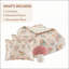 Ensemble de couette 4 pièces en microfibre à motif champignon pour lit double/queen avec coussin décoratif assorti (229 x 229 cm).-135278134