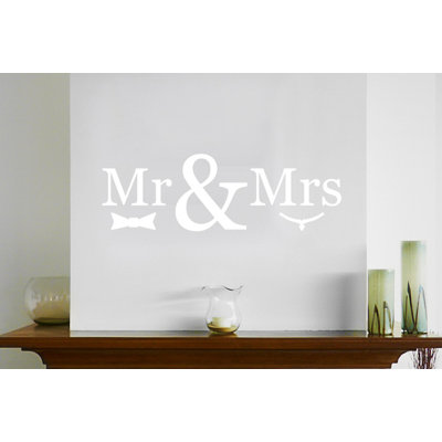 Mr Mrs Wall Sticker