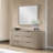 48"Leanna Collection Ribbed‑Wood Frame Decorative Mirror