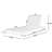 Bluehaven Modern Coastal Acacia Wood Chaise Lounge With Sculptural Boat-Shape Design (Cushion Not Included)